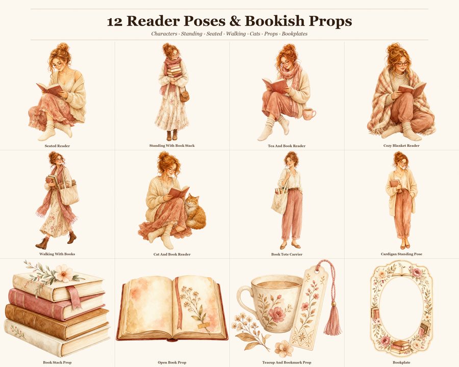 Cozy Book Lover People preview