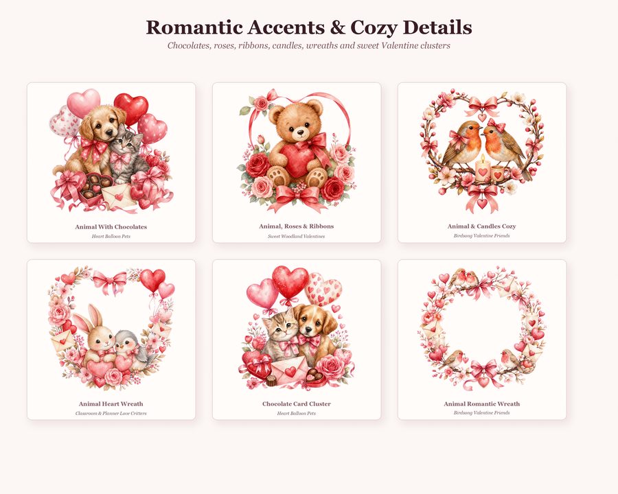 Cute Valentine Animals preview
