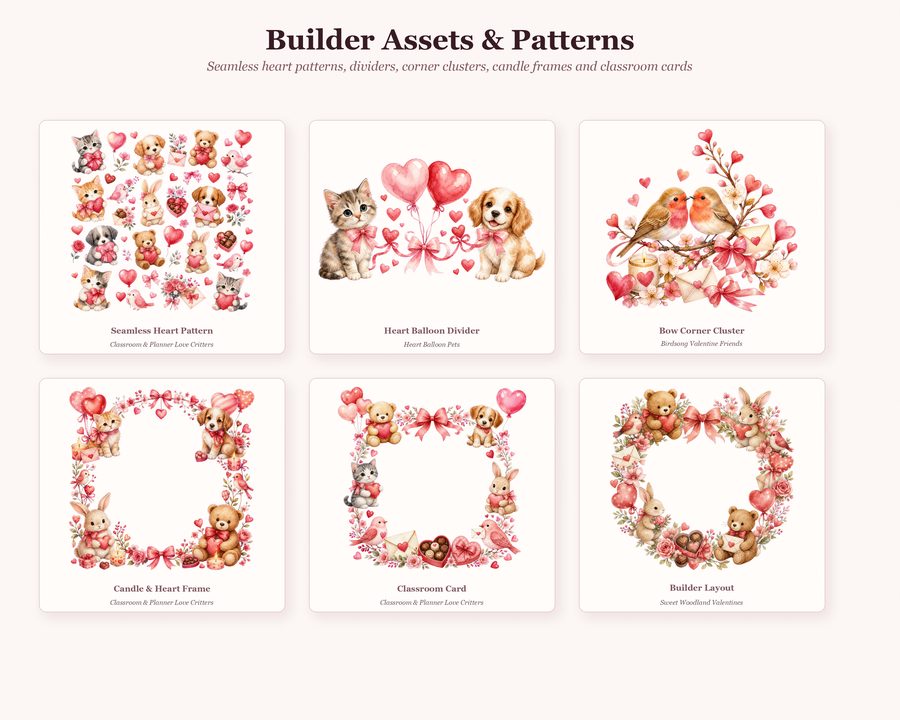 Cute Valentine Animals preview