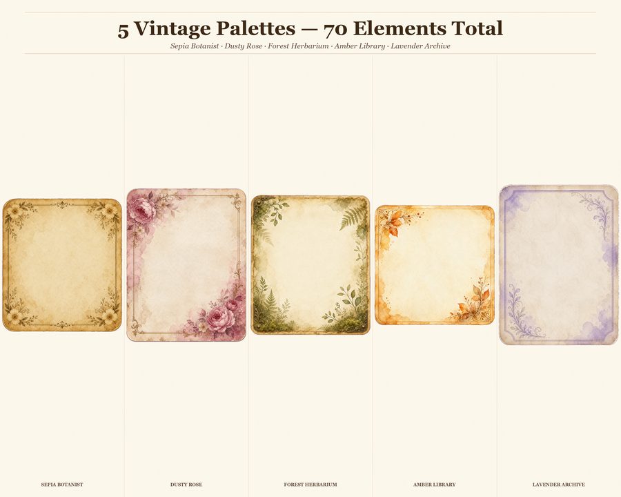 Junk Journal Ephemera preview