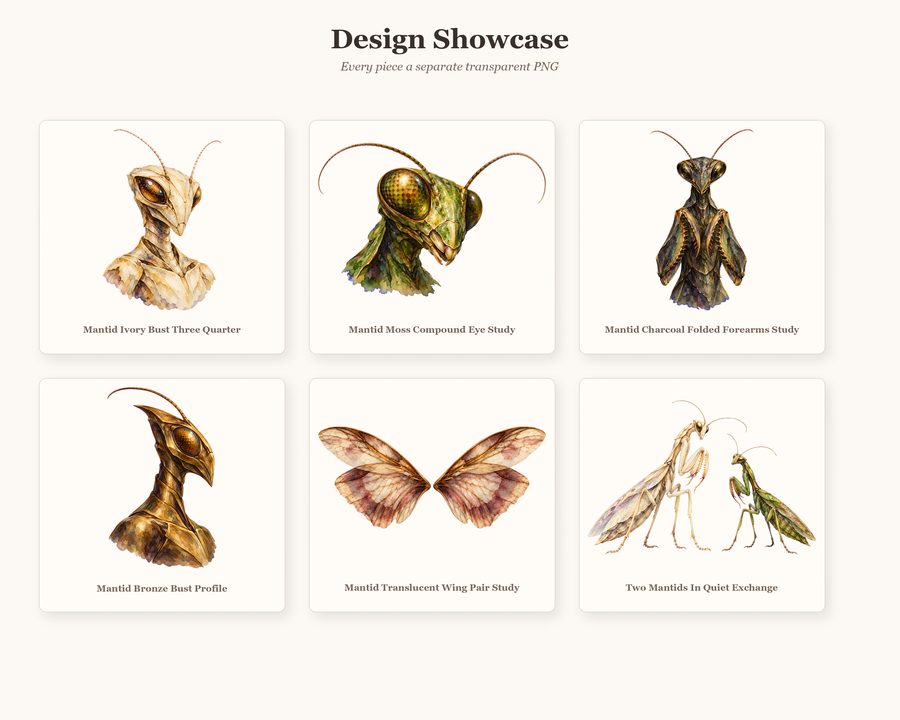 Mantis Reptilian Dark Contact Builder preview