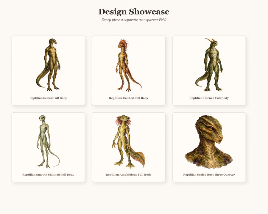 Mantis Reptilian Dark Contact Builder preview