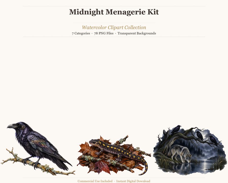 Midnight Menagerie Haunted Wildlife Builder preview