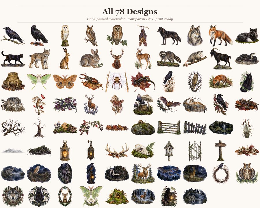 Midnight Menagerie Haunted Wildlife Builder preview