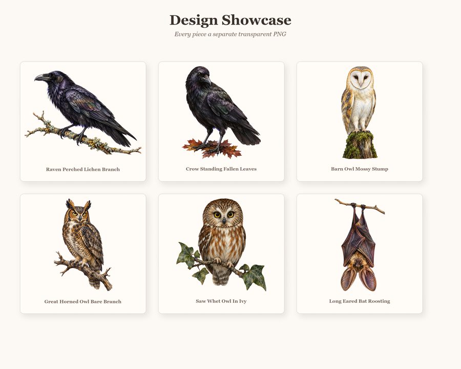 Midnight Menagerie Haunted Wildlife Builder preview