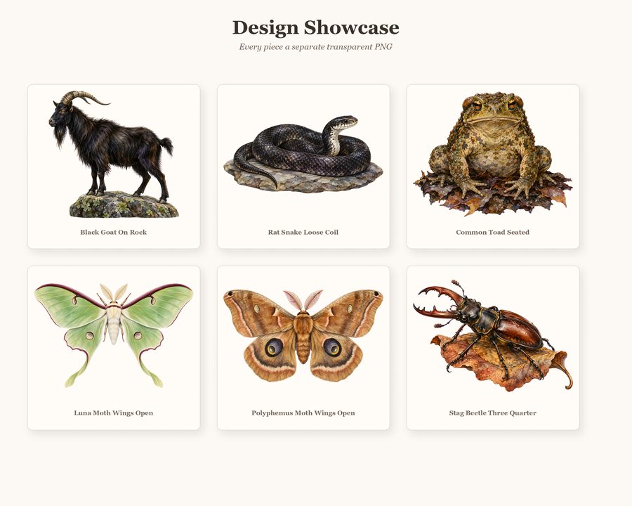 Midnight Menagerie Haunted Wildlife Builder preview