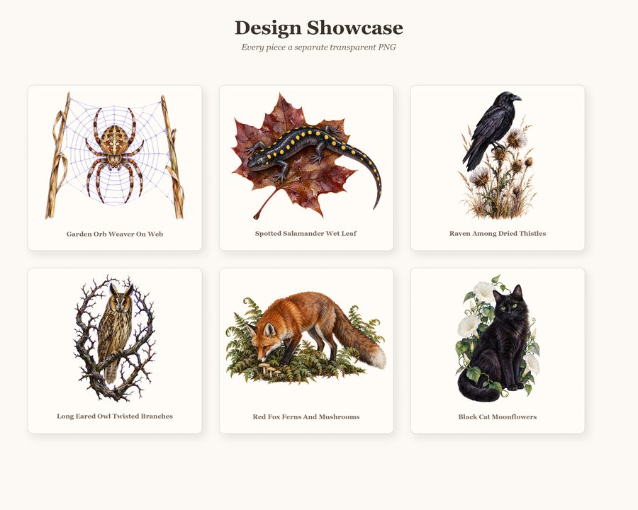 Midnight Menagerie Haunted Wildlife Builder preview