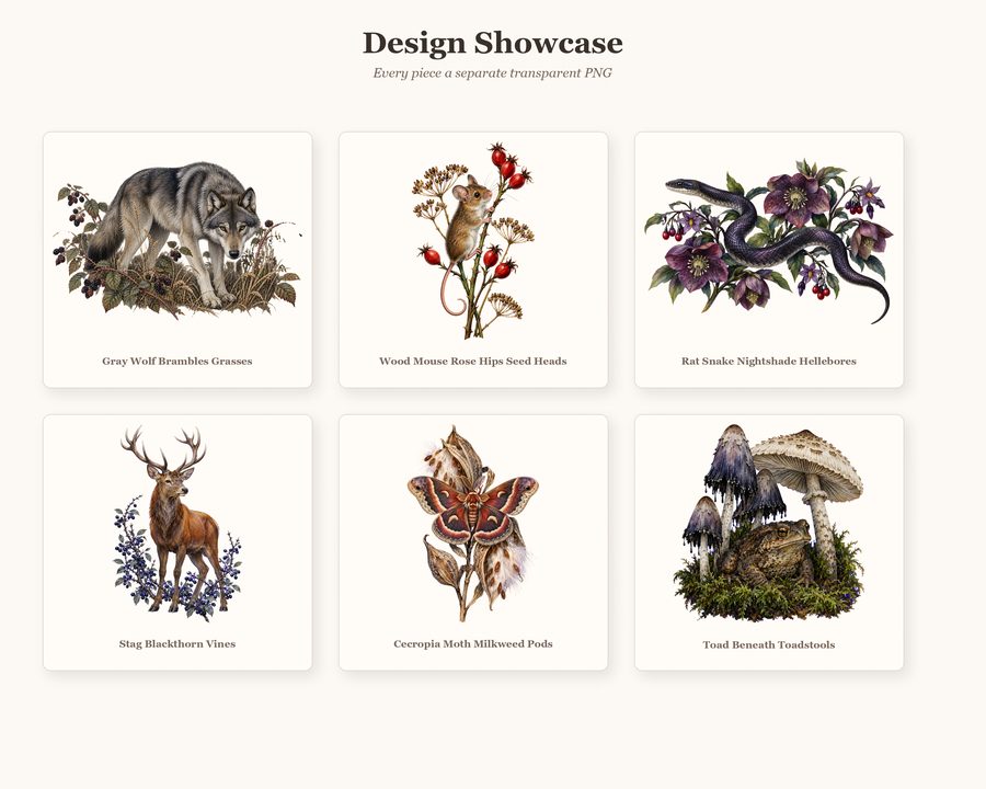 Midnight Menagerie Haunted Wildlife Builder preview