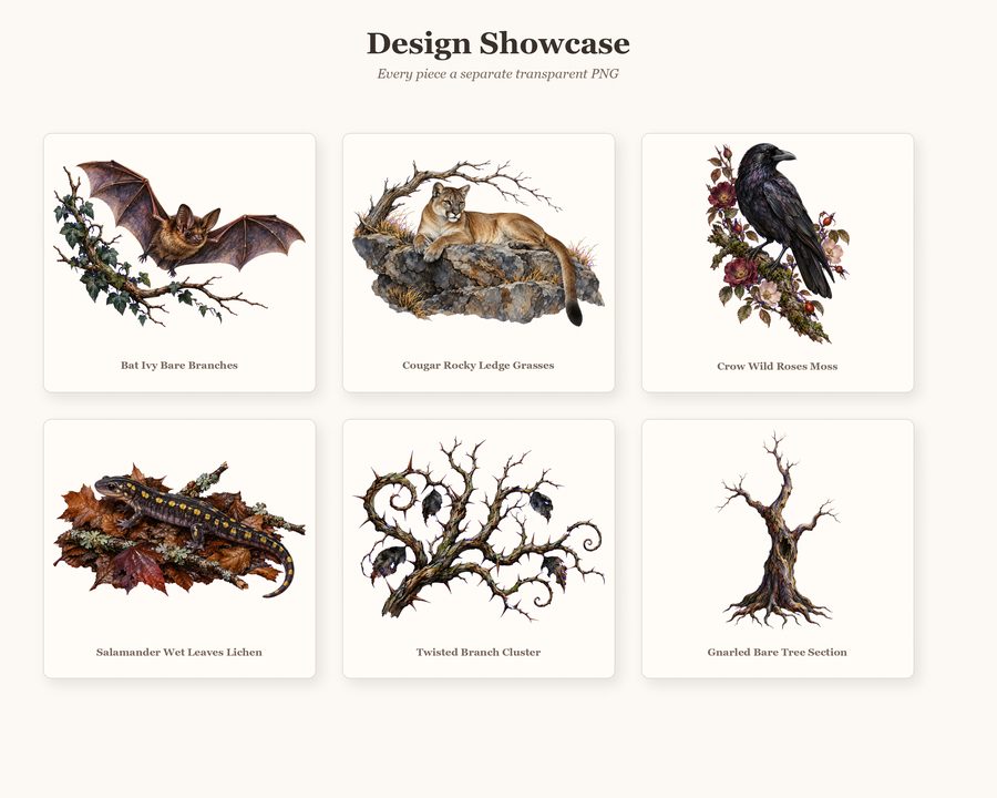 Midnight Menagerie Haunted Wildlife Builder preview