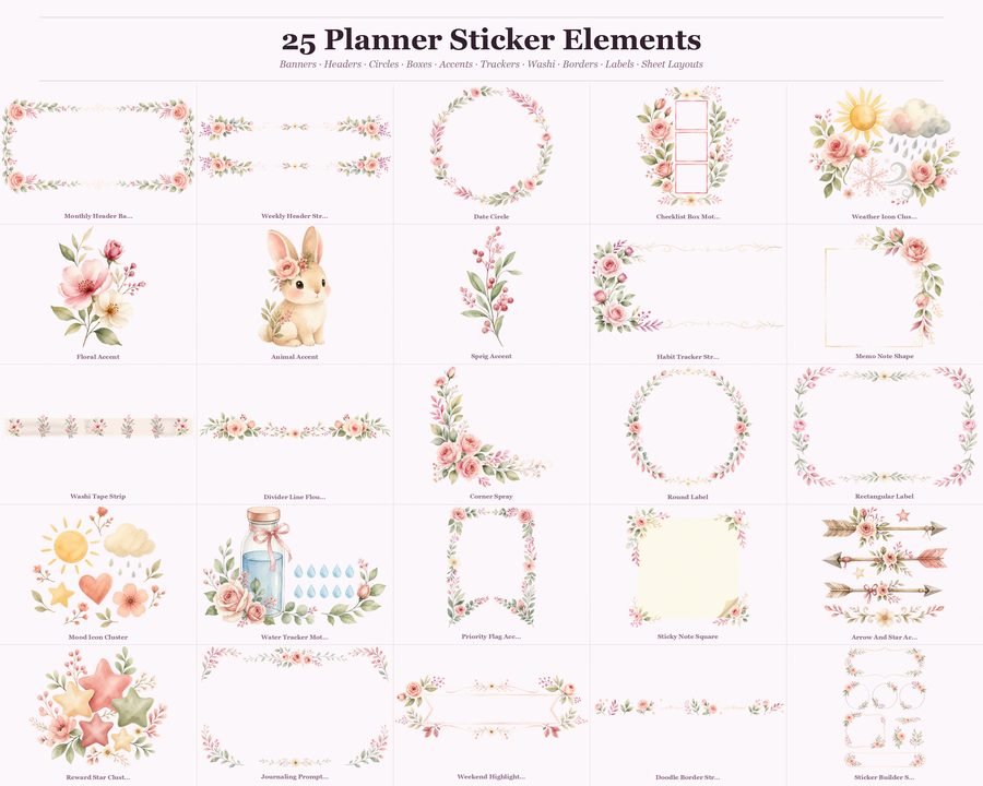 Planner Sticker Builder preview