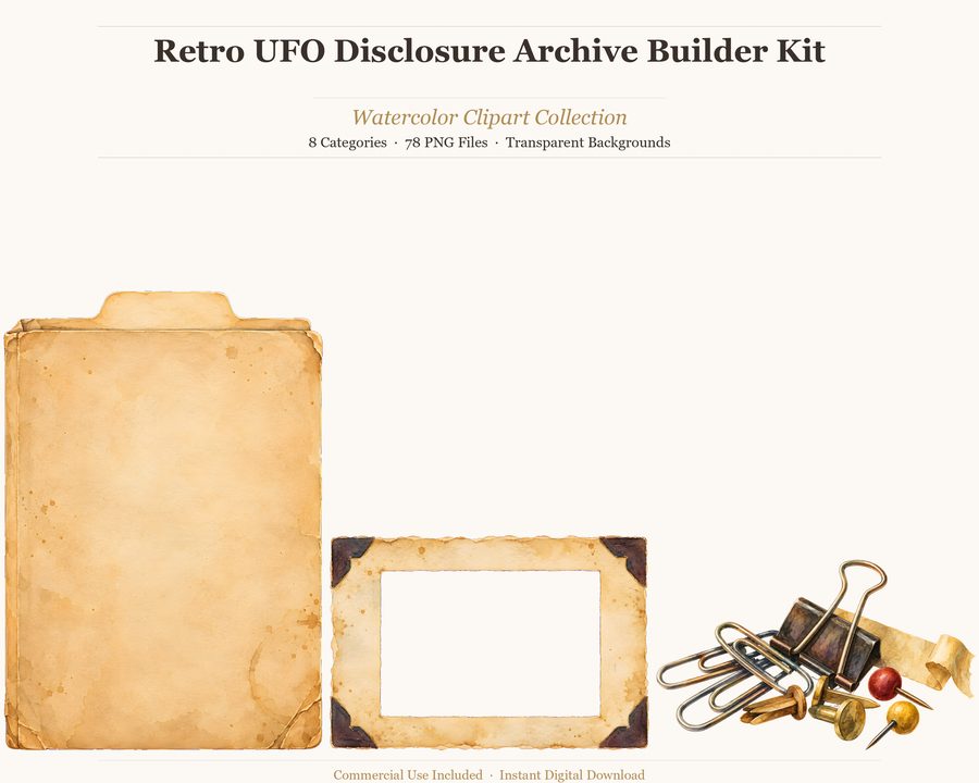 Retro UFO Disclosure Archive Builder preview