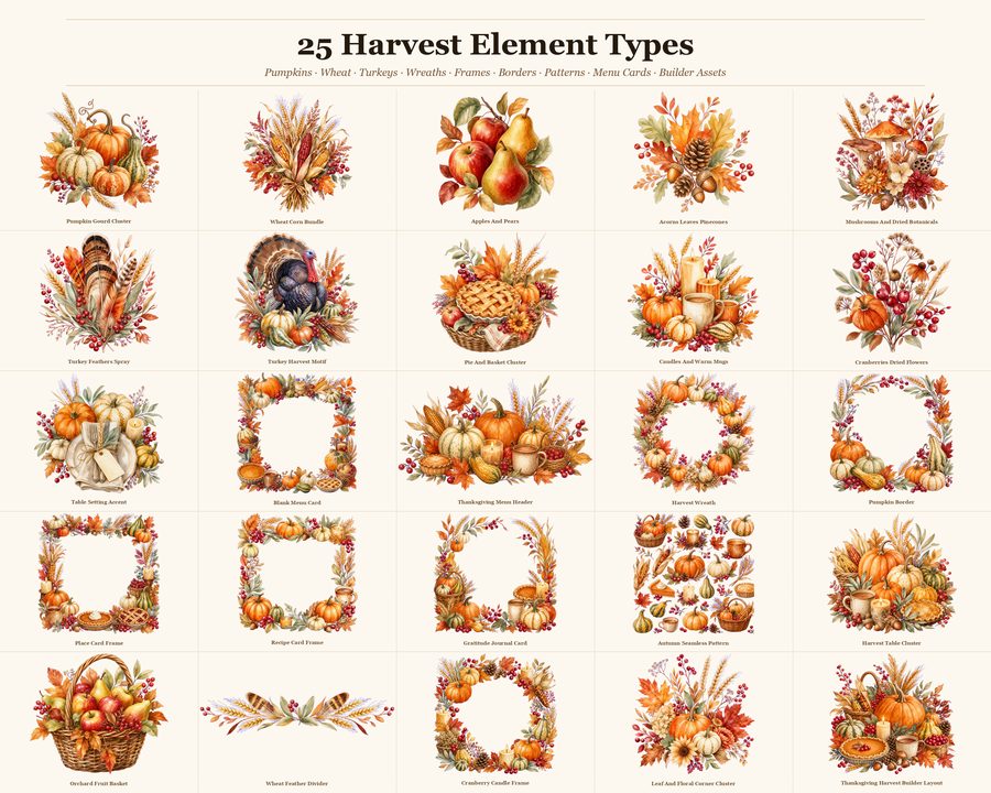 Thanksgiving Harvest Builder preview