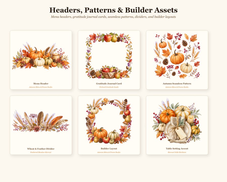 Thanksgiving Harvest Builder preview