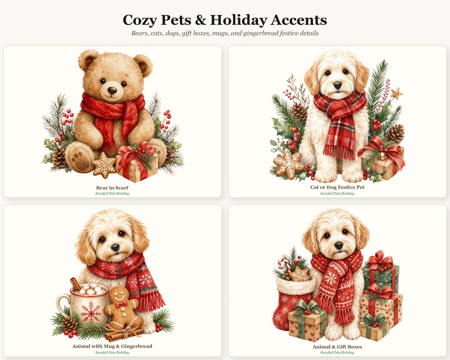 Whimsical Christmas Animals preview