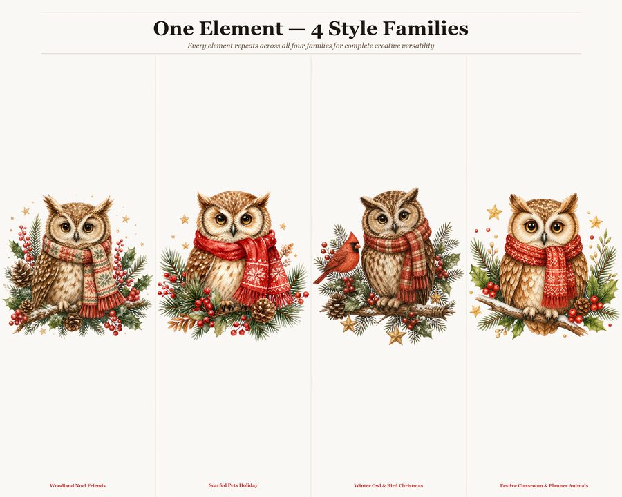 Whimsical Christmas Animals preview