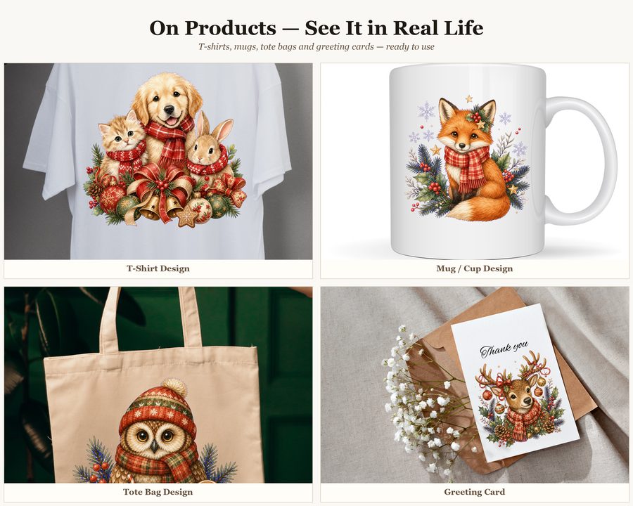 Whimsical Christmas Animals preview
