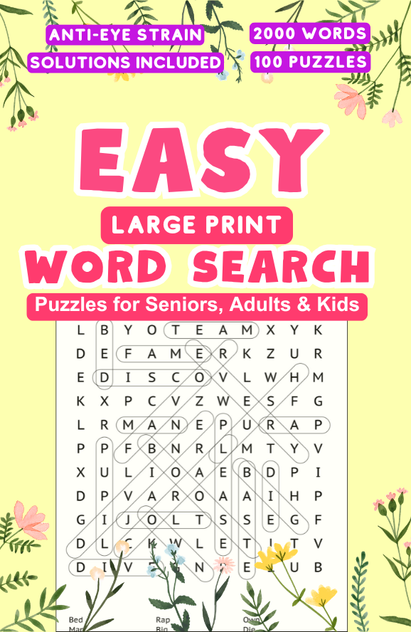 Easy Word Search Puzzles for Seniors