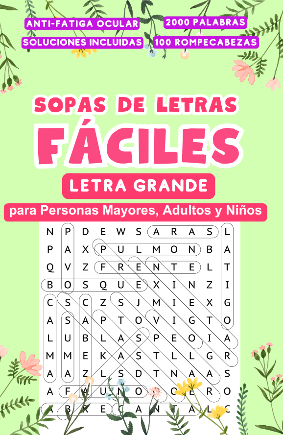 Sopas de Letras Fáciles