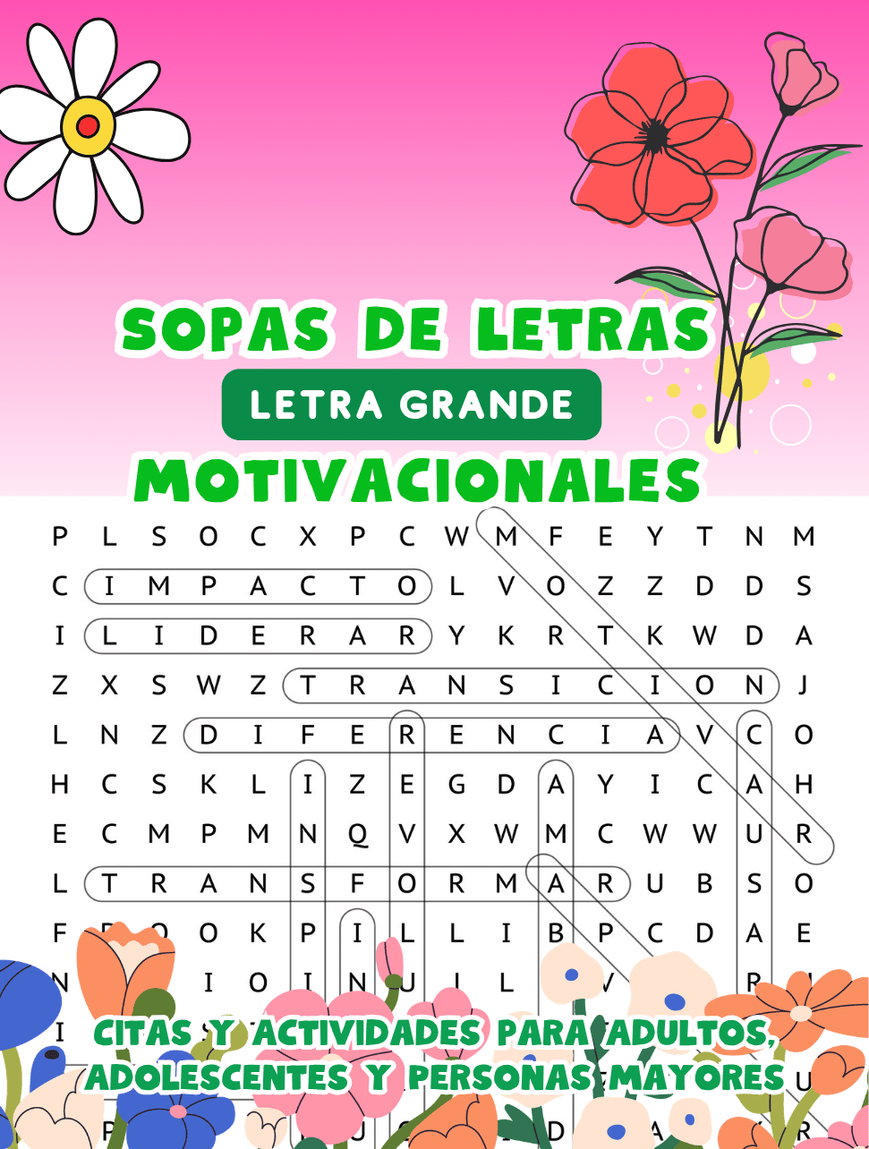 Sopas de Letras Motivacionales